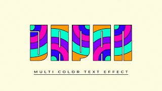 Easy Multicolor Text Effect  Affinity Designer Tutorial [upl. by Zulaledairam151]