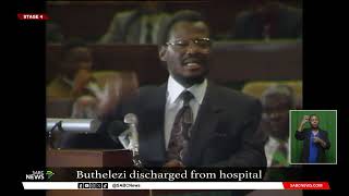 Prince Mangosuthu Buthelezi discharged from hospital [upl. by Ahsieki839]