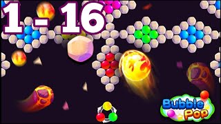 Bubble Pop Ball Blast Game  Level 1  16  Bubble Pop Gameplay [upl. by Albertina457]