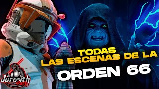 TODAS LAS ESCENAS DE LA ORDEN 66  Star Wars [upl. by Seedman]