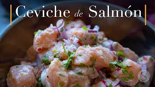 CEVICHE de SALMÓN como si fueras un auténtico CHEF PERUANO [upl. by Anitnoc10]