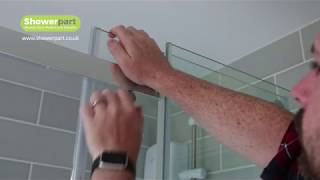 How To Install Delta Shower Glass Door On A Bathtub [upl. by Julianna]