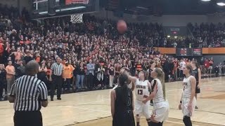 Watch Crowd Erupt As Special Needs Student Scores Final Point In Basketball Game [upl. by Yssim]