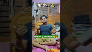 Mc Stan insaniyat 😂🔥 shorts mcstan funny comedy [upl. by Oelc]