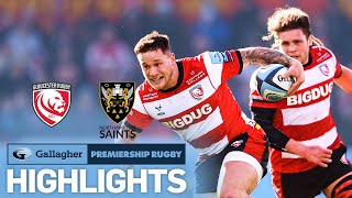 Gloucester v Northampton  HIGHLIGHTS  Pulsating Kingsholm Thriller  Gallagher Premiership 202122 [upl. by Eatnom]