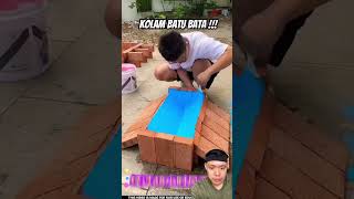 Kolam batu bata diy latestinvetions woodworking tutorial challenge toys trendingshorts [upl. by Medeah]