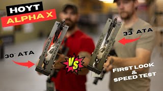 Hoyt Alpha X 30 amp 33 Bow Review and Speed Test  First Look [upl. by Trepur144]