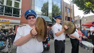 Grevenbroicher Schützenfest 2023  Musikzug Orken 1969 am Marktplatz 292023 [upl. by Fretwell]