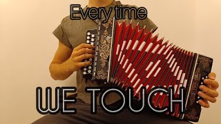 Everytime we touch  Casada accordion cover [upl. by Notsej662]