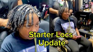 Starter Locs On Relaxed Hair Is Wild They Said Update [upl. by Yaja]