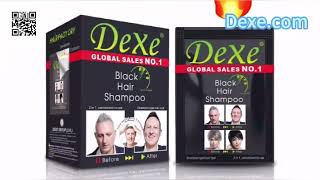 Dexe new upgrade black hair color dye shampoo 25ml10 [upl. by Torrell]