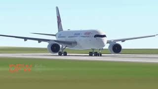 China Eastern Airbus A350 Takeoff at Dallas Fort Worth Intl Airport KDFW in Infinite Flight [upl. by Nimrahc]