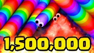 SLITHERIO 1500000 WORLD RECORD SPECIAL Slitherio Team Gameplay [upl. by Wootten]