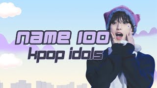 KPOP GAME NAME 100 KPOP IDOLS 3 [upl. by Clotilda208]