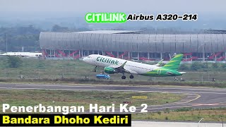 Bandara Dhoho Kediri Hari Ini Penerbangan Ke 2 Citilink Dari Jakarta Ke Kediri  09042024 [upl. by Wilkie818]