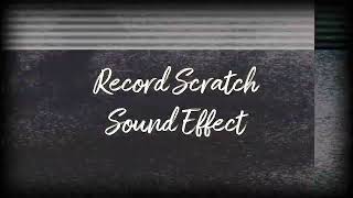 Record Scratch Sound Effect  Free To Use [upl. by Ydnolem328]