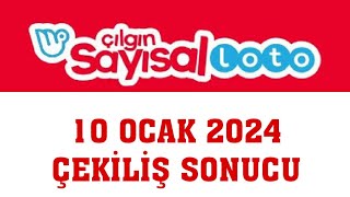 Çılgın Sayısal Loto Çekiliş Sonuçları 10 Ocak 2024 [upl. by Elledoj]