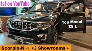 Mahindra ScorpioN 2022 Z8 L Top Model  Black Colour Interior Exterior Features Price Review [upl. by Htenywg]