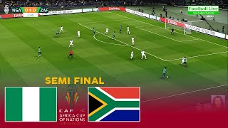 Nigeria 🆚 South Africa  Semi Final African Cup of Nations 2023  Full Match  eFootball PES [upl. by Kcirdlek]