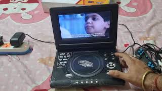 Rough Unbox Subtitled Portable Dvd Player with inbuilt CD MP3 TV USB  FM  GAMES  NOSTALGIA [upl. by Nednil571]