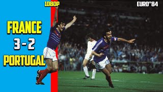 France vs Portugal 3  2 Exclusives Highlight All Goals Semi Finals Euro 1984 HD [upl. by Anwahs912]