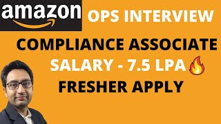 Amazon Product Compliance Associate  OPS Interview Questions [upl. by Amlus]