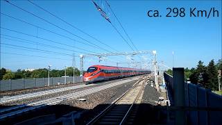 Reggio Emilia AV Mediopadana mit Frecciarossa 1000 und italo AGV [upl. by Llennehc448]