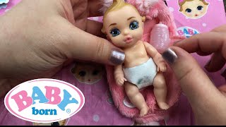 Unboxing Baby Born Surprise Doll Pink Poodle Sawyer [upl. by Hanleigh]