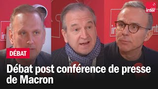 Débat post conférence de presse de Macron  Vincent Martigny Guillaume Roquette et Philippe Besson [upl. by Aracaj]