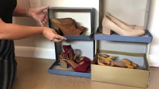 Use shoeboxes to display and store shoes on the cheap [upl. by Anelrats]