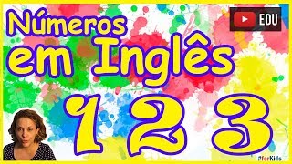 Aprender Números em Inglês Infantil  Números inglês com Play Doh [upl. by Noreh]