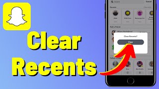 How To Clear Recents On Snapchat On iPhone 2023 [upl. by Anin140]