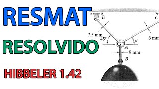 ResMat  Exercício Resolvido  Hibbeler 142 [upl. by Eilrahc]