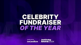 2024 GoCardless JustGiving Awards CELEBRITY FUNDRAISER OF THE YEAR [upl. by Beller]