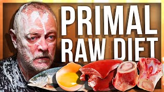 ANOMALY AND PAPA TRY RAW PRIMAL DIET PALEO DIET [upl. by Aiz]