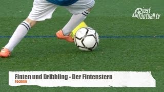 Fussballtraining Der Fintenstern  Finten  Technik [upl. by Guildroy]