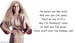 Lady Gaga  GUY Lyrics [upl. by Salim]