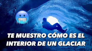 🥶 Entré a unas CUEVAS DE HIELO y te lo muestro  Glaciar Vinciguerra  Ushuaia [upl. by Olette]