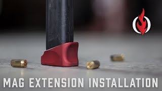 How to Install a Glock Mag Extension  Falkor Defense [upl. by Kcirde]