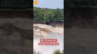 114yearold Rapidan Dam in Minnesota at imminent risk of failure shorts [upl. by Anelrahc]