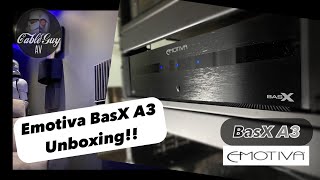 Emotiva BasX A3 UNBOXING and first impressions emotiva [upl. by Chirlin420]