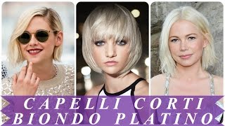 Capelli corti biondo platino [upl. by Viafore]