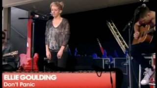 Ellie Goulding  Dont Panic Coldplay cover  V Festival 2010 21st August 2010 [upl. by Packton]