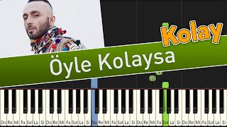 Mabel Matiz  Öyle Kolaysa  Kolay Piyano Nasıl Çalınır [upl. by Ycrem]