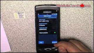 How to enter unlock code on Samsung Wave S8500 From Rogers  wwwMobileincanadacom [upl. by Ainollopa]