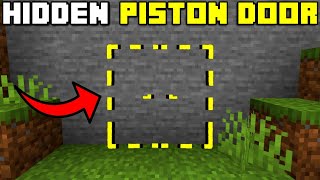 🦅Hidden Piston Door Tutorial in Minecraft Bedrock 119 [upl. by Anikram]