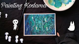 Painting Kodama from Princess Mononoke [upl. by Yzus]