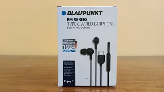 Blaupunkt EM Series Type C Earphones Unboxing [upl. by Emie10]