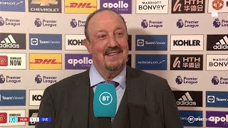 Rafa Benitez lauds Andros Towsends quality and praises Evertons effort in deserved Man Utd draw [upl. by Akeim]