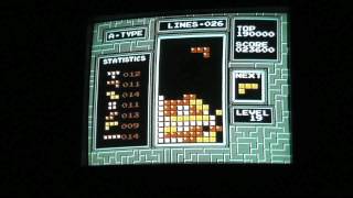 NES Tetris  tspin during high save [upl. by Gillman511]